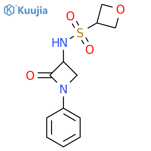 N-(2-oxo-1-phenylazetidin-3-yl)oxetane-3-sulfonamide structure