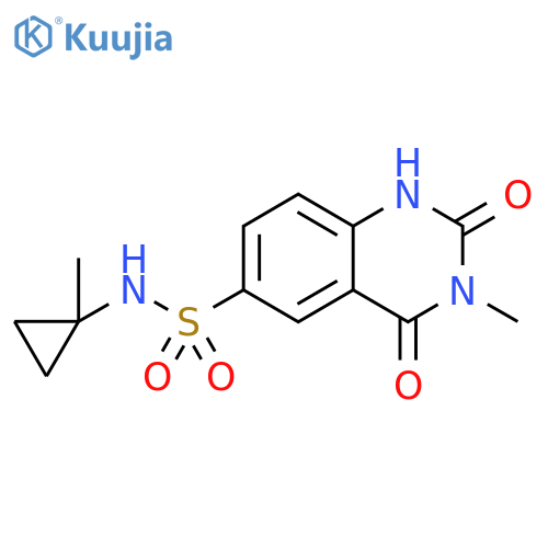 1,2,3,4-Tetrahydro-3-methyl-N-(1-methylcyclopropyl)-2,4-dioxo-6-quinazolinesulfonamide structure