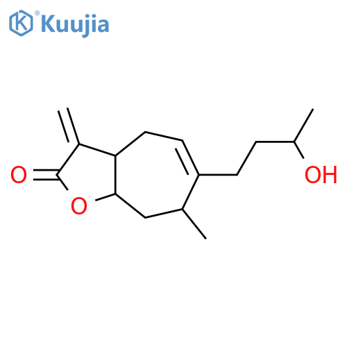 4-Oxo-1(5),2,11(13)-xanthatrien-12,8-olide; (2E,8α,10β)-form, 2,3-Dihydro, 4ξ-alcohol structure