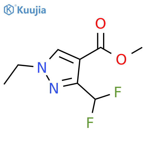 methyl 3-(difluoromethyl)-1-ethyl-1H-pyrazole-4-carboxylate structure