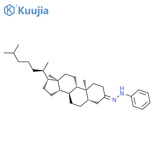 Cholestan-3-one, phenylhydrazone, (5a)- structure