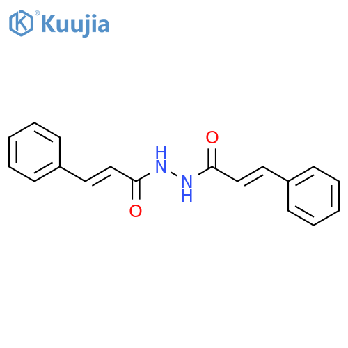 2-Propenoic acid, 3-phenyl-, 2-(1-oxo-3-phenyl-2-propenyl)hydrazide structure