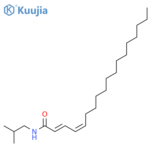 2,4-Octadecadienoic acid; (2E,4Z)-form, 2-Methylpropylamide structure