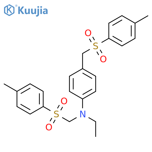 Benzenamine, N-ethyl-N,4-bis[[(4-methylphenyl)sulfonyl]methyl]- structure