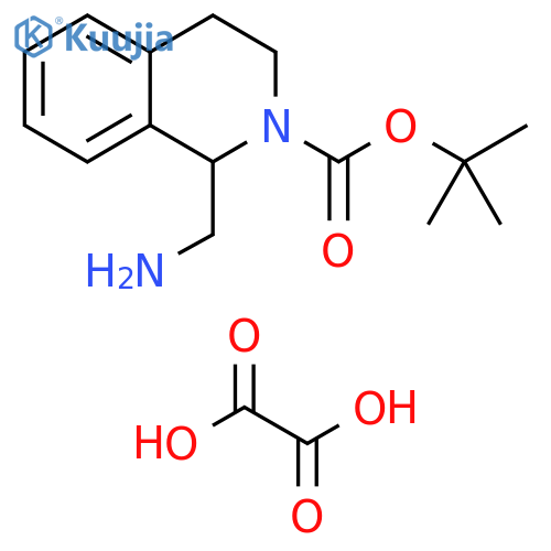 1-Aminomethyl-3,4-dihydro-1h-isoquinoline-2-carboxylic acid tert-butyl ester oxalate structure