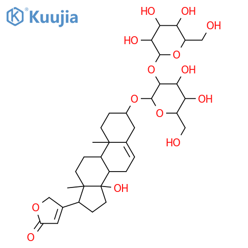 Carda-5,20(22)-dienolide,3-[(2-O-b-D-glucopyranosyl-b-D-glucopyranosyl)oxy]-14-hydroxy-,(3b,17a)- (9CI) structure