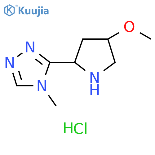 3-(4-methoxypyrrolidin-2-yl)-4-methyl-4H-1,2,4-triazole dihydrochloride structure