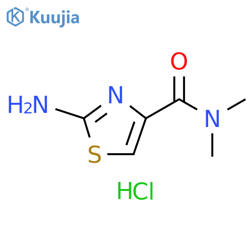 2-amino-N,N-dimethyl-1,3-thiazole-4-carboxamide hydrochloride structure