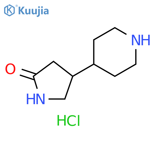 4-(piperidin-4-yl)pyrrolidin-2-one hydrochloride structure