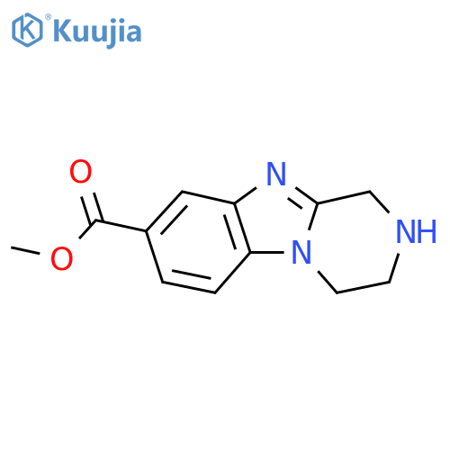 Methyl 1,2,3,4-tetrahydrobenzo[4,5]imidazo[1,2-a]pyrazine-8-carboxylate structure