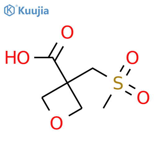 3-(Methanesulfonylmethyl)oxetane-3-carboxylic acid structure