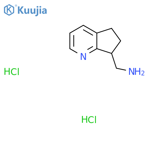 {5H,6H,7H-cyclopentabpyridin-7-yl}methanamine dihydrochloride structure