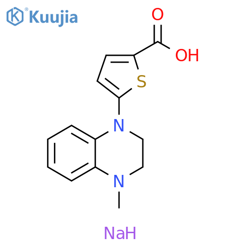 sodium 5-(4-methyl-1,2,3,4-tetrahydroquinoxalin-1-yl)thiophene-2-carboxylate structure