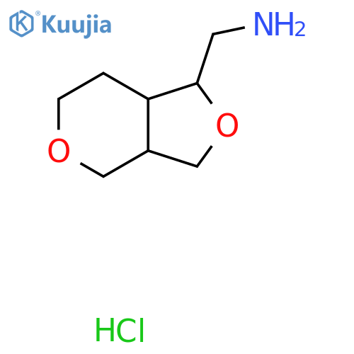 {hexahydro-1H-furo3,4-cpyran-1-yl}methanamine hydrochloride structure
