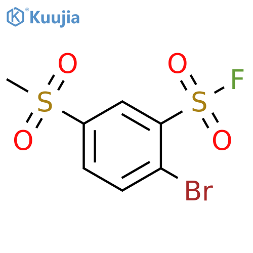 2-bromo-5-methanesulfonylbenzene-1-sulfonyl fluoride structure