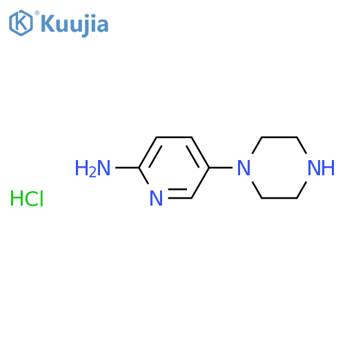 5-(Piperazin-1-yl)pyridin-2-amine hydrochloride structure