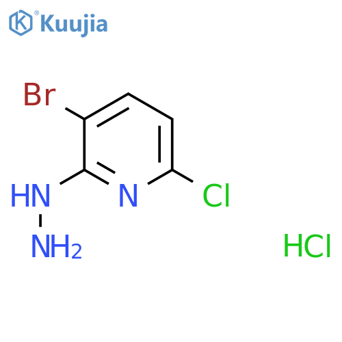 3-Bromo-6-chloro-2-hydrazinylpyridine hydrochloride structure
