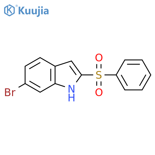 6-Bromo-2-(phenylsulfonyl)-1H-indole structure