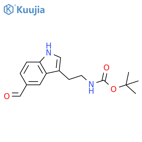 Tert-Butyl (2-(5-formyl-1H-indol-3-yl)ethyl)carbamate structure