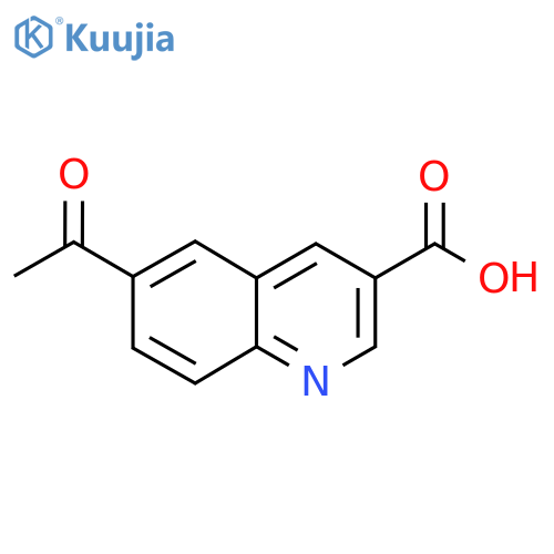6-Acetylquinoline-3-carboxylic acid structure