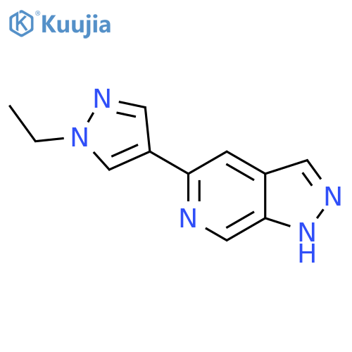 5-(1-Ethyl-1H-pyrazol-4-yl)-1H-pyrazolo[3,4-c]pyridine structure