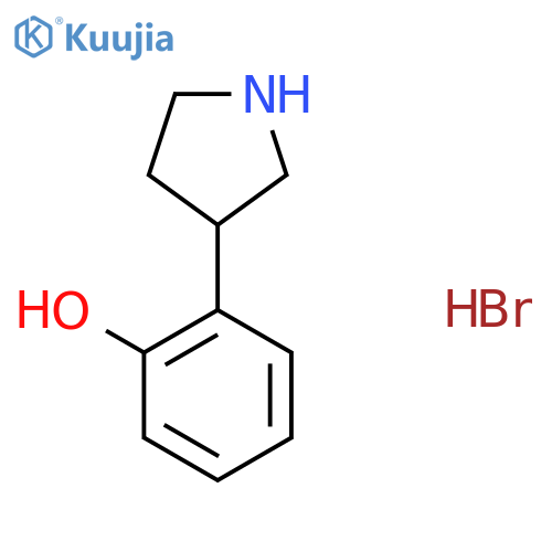 2-(Pyrrolidin-3-yl)phenol hydrobromide structure