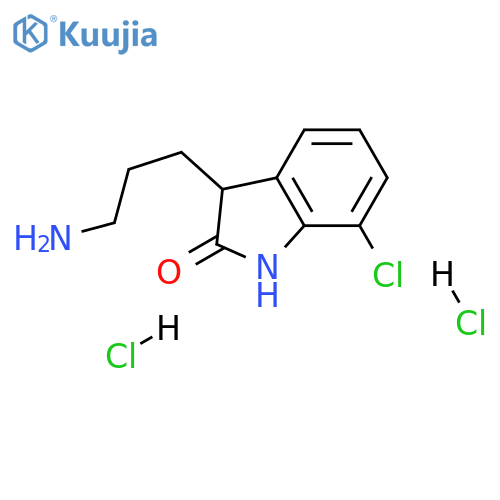 3-(3-aminopropyl)-7-chloroindolin-2-one dihydrochloride structure