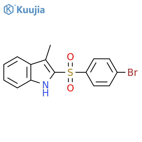 2-((4-Bromophenyl)sulfonyl)-3-methyl-1H-indole structure