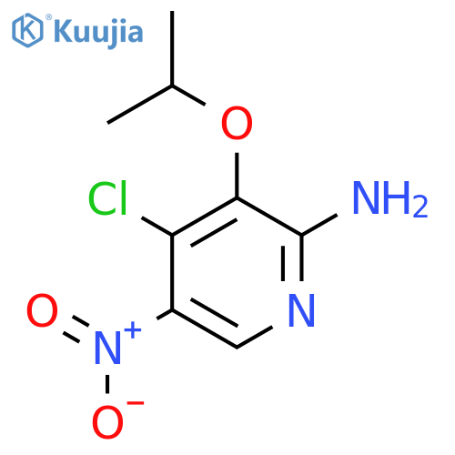 4-Chloro-3-isopropoxy-5-nitropyridin-2-amine structure
