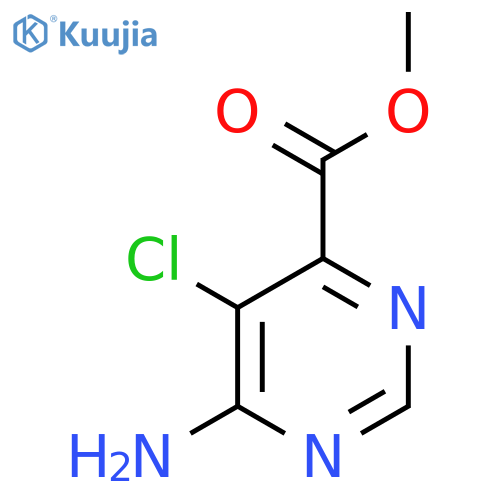 Methyl 6-amino-5-chloropyrimidine-4-carboxylate structure