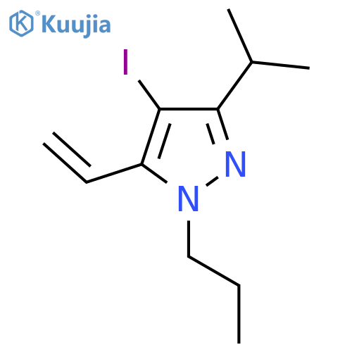 4-Iodo-3-isopropyl-1-propyl-5-vinyl-1H-pyrazole structure