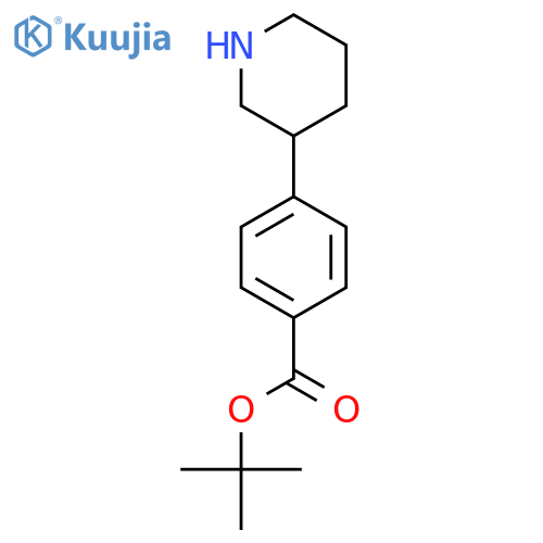 tert-Butyl 4-(piperidin-3-yl)benzoate structure