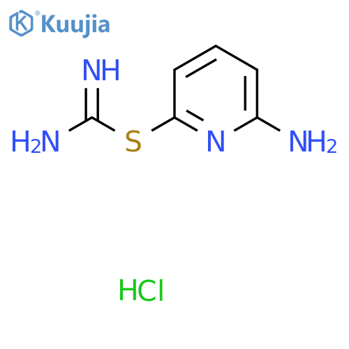 6-Aminopyridin-2-yl carbamimidothioate hydrochloride structure