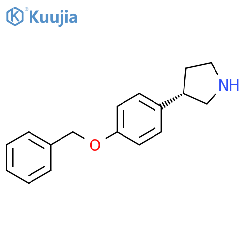 Pyrrolidine, 3-[4-(phenylmethoxy)phenyl]-, (3S)- structure