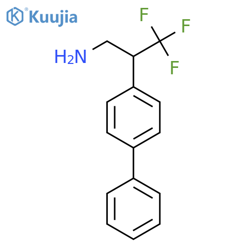 3,3,3-trifluoro-2-(4-phenylphenyl)propan-1-amine structure