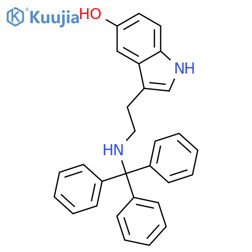 1H-Indol-5-ol, 3-[2-[(triphenylmethyl)amino]ethyl]- structure