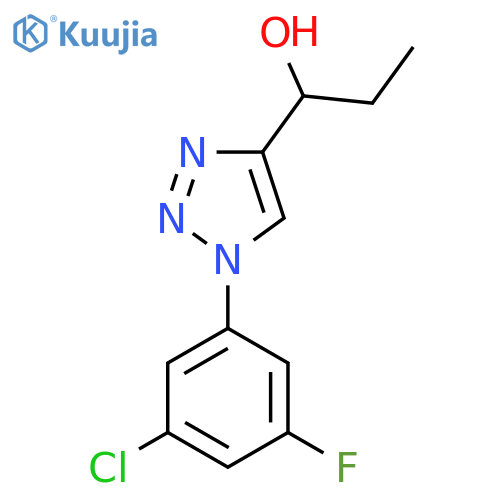1H-1,2,3-Triazole-4-methanol, 1-(3-chloro-5-fluorophenyl)-α-ethyl- structure