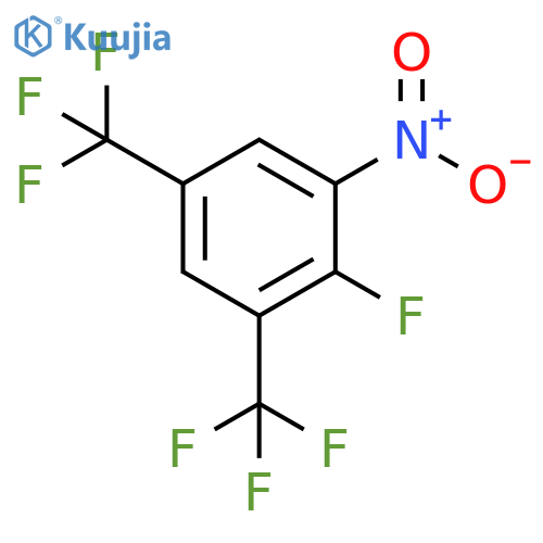 2-Fluoro-1-nitro-3,5-bis(trifluoromethyl)benzene structure