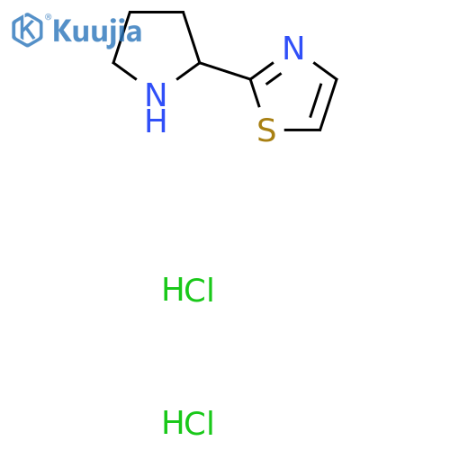 2-Pyrrolidin-2-yl-thiazole dihydrochloride structure