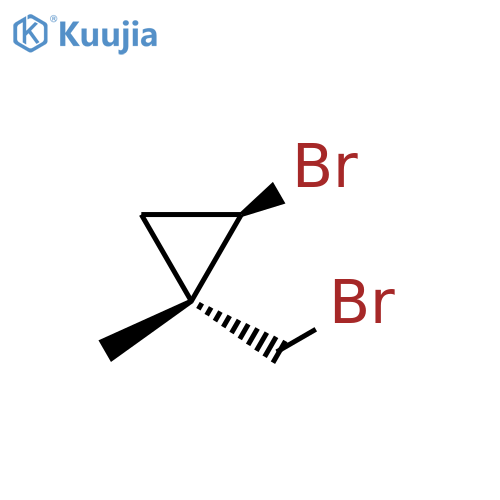 rac-(1R,2S)-2-bromo-1-(bromomethyl)-1-methylcyclopropane, trans structure