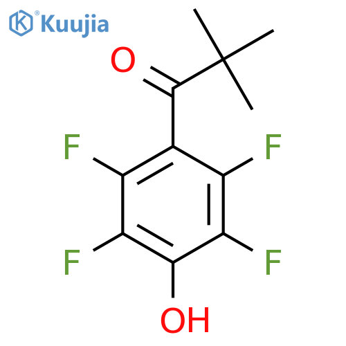 2,2-dimethyl-1-(2,3,5,6-tetrafluoro-4-hydroxyphenyl)propan-1-one structure