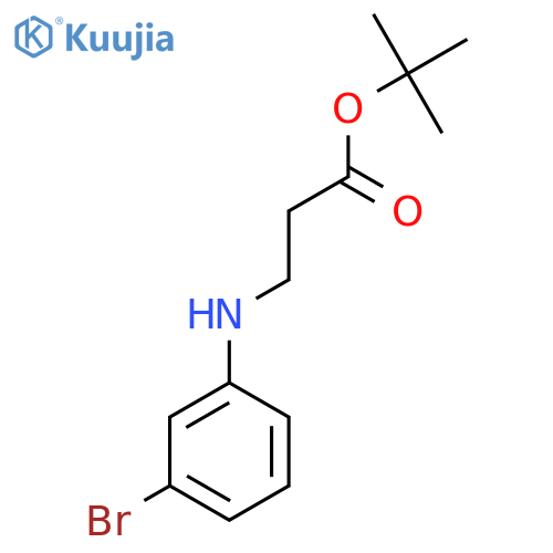 tert-butyl 3-(3-bromophenyl)aminopropanoate structure