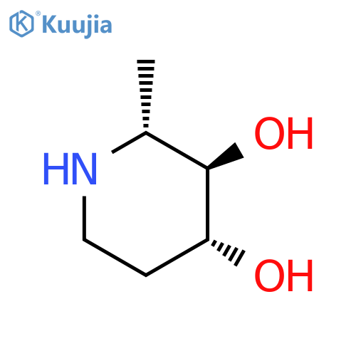 3,4-Piperidinediol, 2-methyl-, (2R,3R,4R)- structure