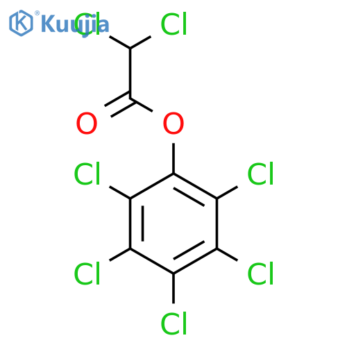 Acetic acid,2,2-dichloro-, 2,3,4,5,6-pentachlorophenyl ester structure