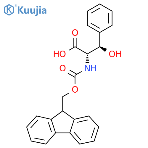 (2R, 3S)/(2S, 3R)-Racemic Fmoc-beta-hydroxyphenylalanine structure