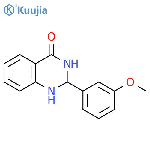 2-(3-methoxyphenyl)-1,2,3,4-tetrahydroquinazolin-4-one structure