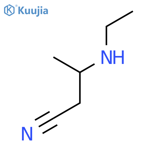 Butanenitrile, 3-(ethylamino)- structure