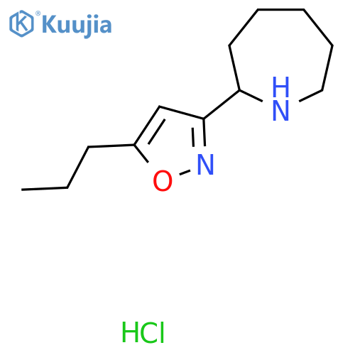 2-(5-Propylisoxazol-3-yl)azepane hydrochloride structure