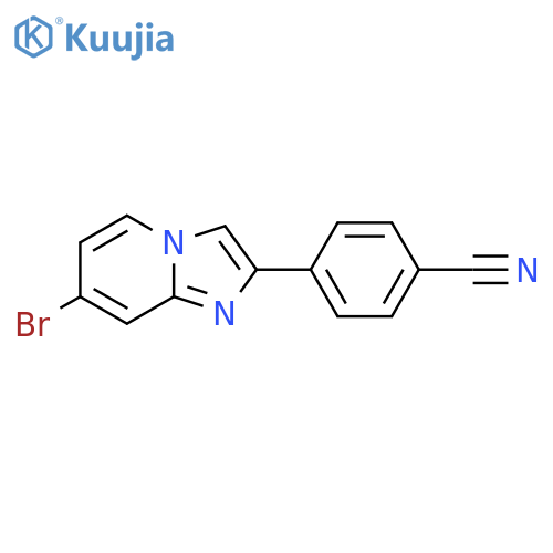 4-(7-Bromoimidazo1,2-apyridin-2-yl)benzonitrile structure