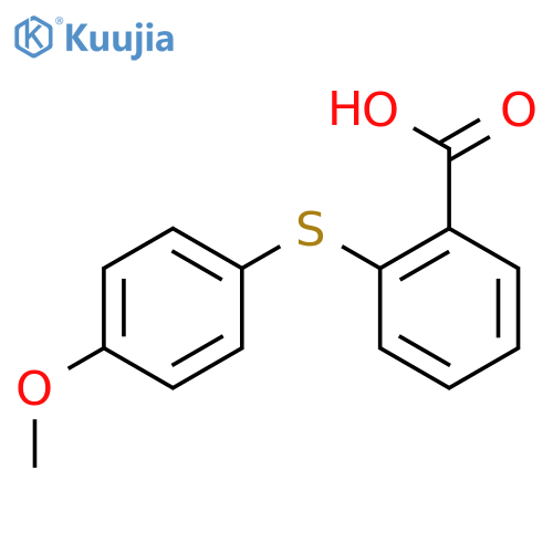 Benzoic acid, 2-[(4-methoxyphenyl)thio]- structure